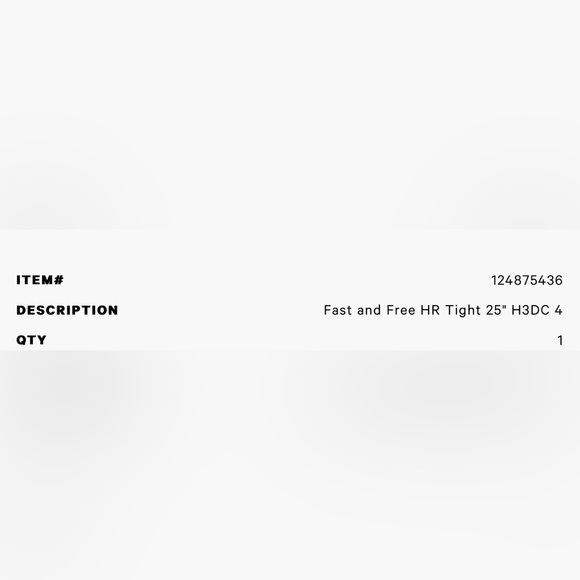 Lululemon fast and free 25” H3DC - Picture 4 of 4